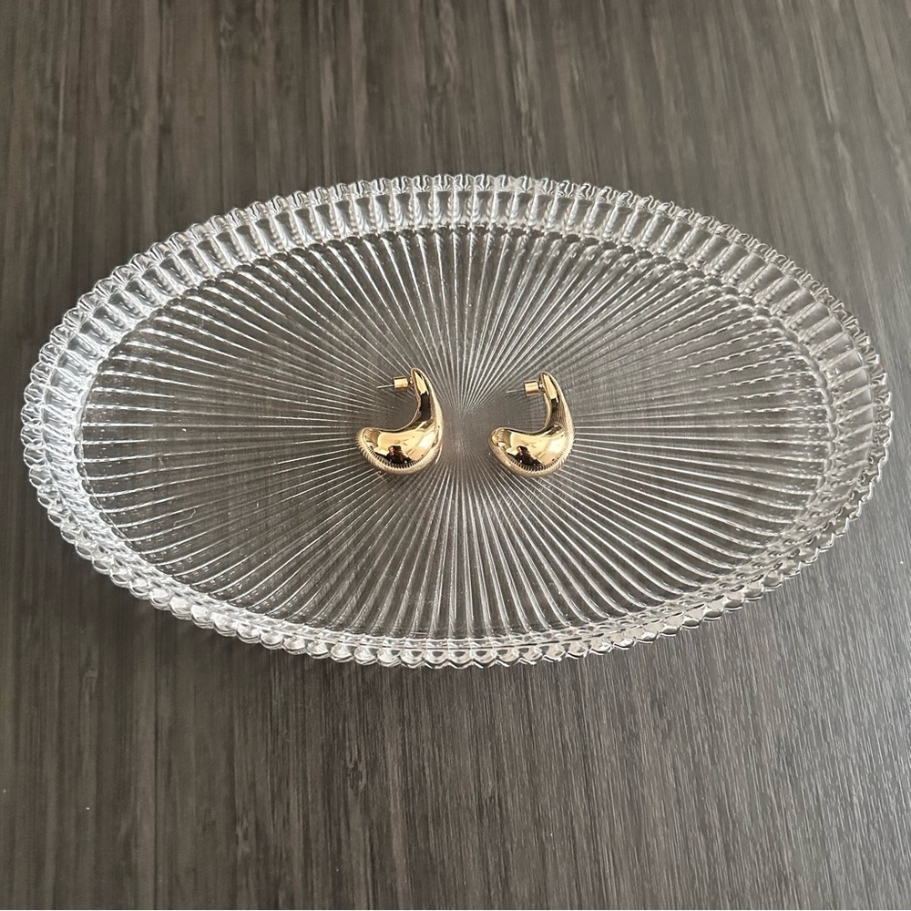 Zara Drop Earrings in Gold Tone